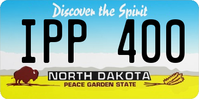 ND license plate IPP400
