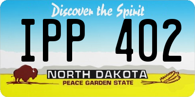 ND license plate IPP402