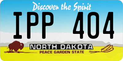 ND license plate IPP404