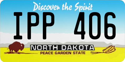 ND license plate IPP406