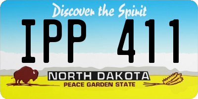 ND license plate IPP411
