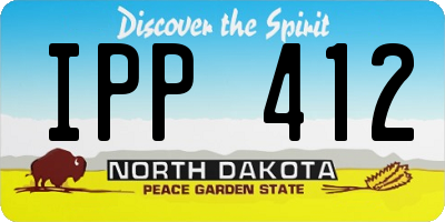 ND license plate IPP412