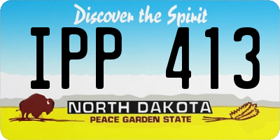 ND license plate IPP413
