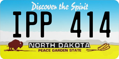 ND license plate IPP414