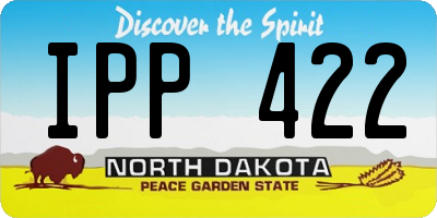 ND license plate IPP422