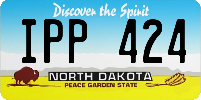 ND license plate IPP424