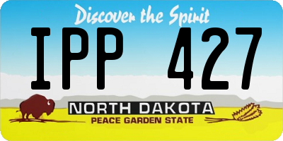 ND license plate IPP427