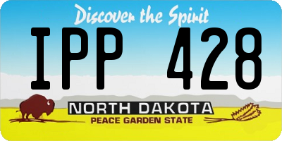 ND license plate IPP428