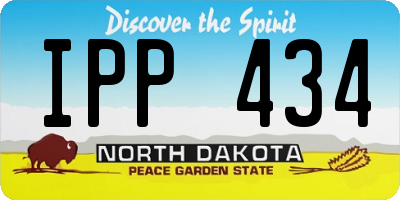 ND license plate IPP434