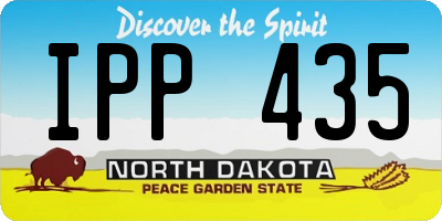 ND license plate IPP435