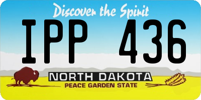 ND license plate IPP436