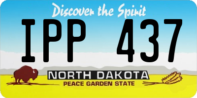 ND license plate IPP437