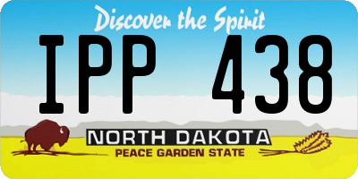 ND license plate IPP438