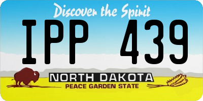 ND license plate IPP439