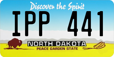 ND license plate IPP441