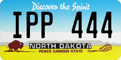 ND license plate IPP444