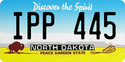 ND license plate IPP445
