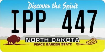 ND license plate IPP447