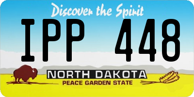 ND license plate IPP448