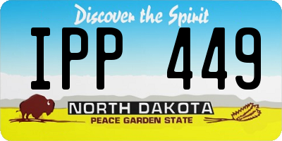 ND license plate IPP449