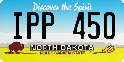 ND license plate IPP450