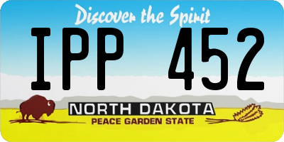 ND license plate IPP452