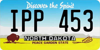 ND license plate IPP453
