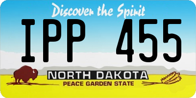 ND license plate IPP455
