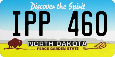 ND license plate IPP460