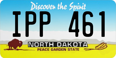 ND license plate IPP461