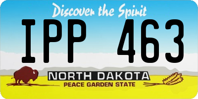 ND license plate IPP463