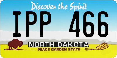 ND license plate IPP466
