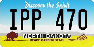ND license plate IPP470