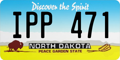 ND license plate IPP471