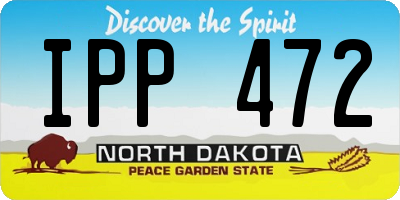ND license plate IPP472