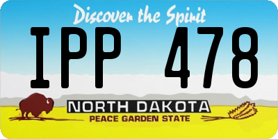 ND license plate IPP478