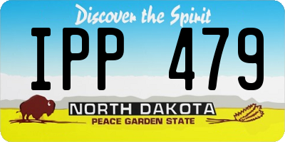 ND license plate IPP479