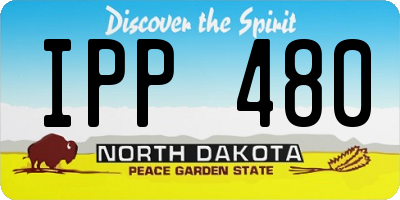 ND license plate IPP480