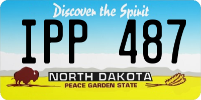 ND license plate IPP487