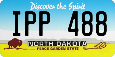 ND license plate IPP488