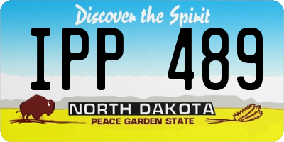 ND license plate IPP489