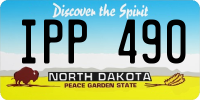 ND license plate IPP490