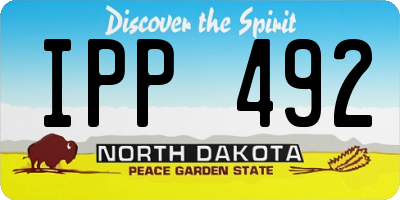 ND license plate IPP492