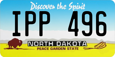 ND license plate IPP496