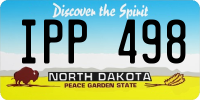 ND license plate IPP498