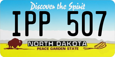 ND license plate IPP507