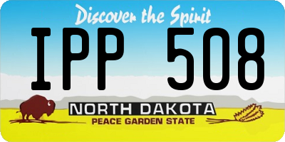 ND license plate IPP508
