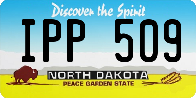 ND license plate IPP509