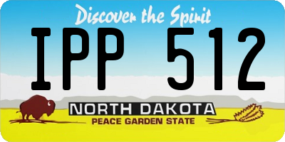 ND license plate IPP512