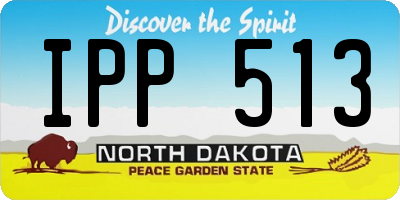 ND license plate IPP513